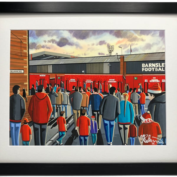 Barnsley. Framed & Unframed Fine Art Print. Football Club FC Oakwell Gift