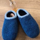 Handmade felted slippers size 5-6 