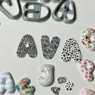 Bubble alphabet cutters 6cm 