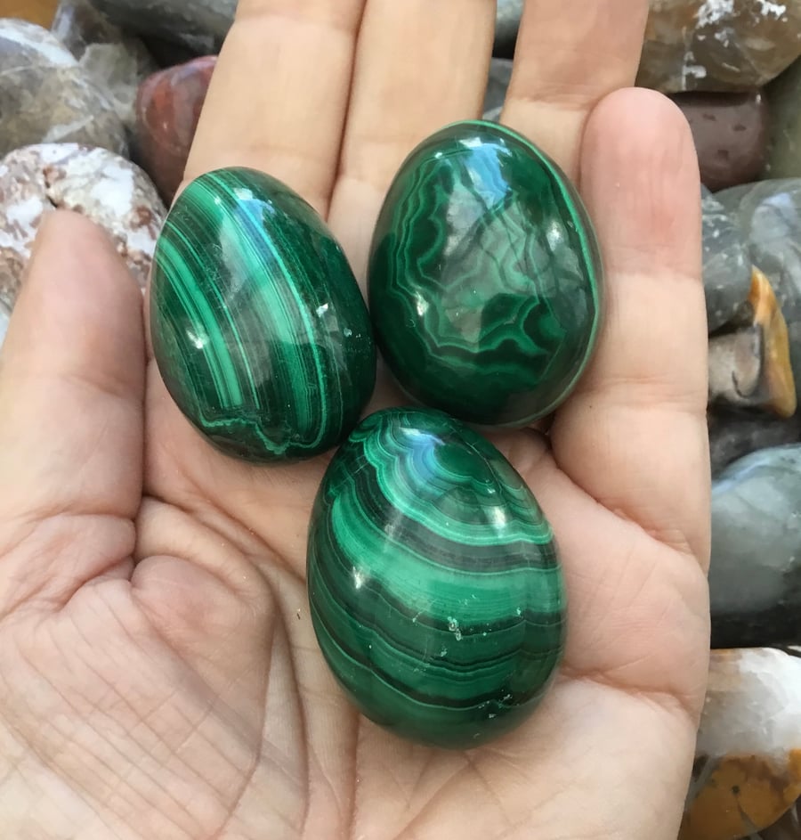 Malachite Egg! Perfect Collectable for Lovers of Green Gemstones or Easter Gift.