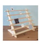 6 Tier Display Shelf Stand with Grooves for Crafts Shows and Markets, Countertop - Image 1