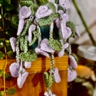 Crochet string of hearts