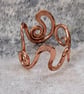 Swirly Copper Ring Made in an Art Nouveau Style - Image 4