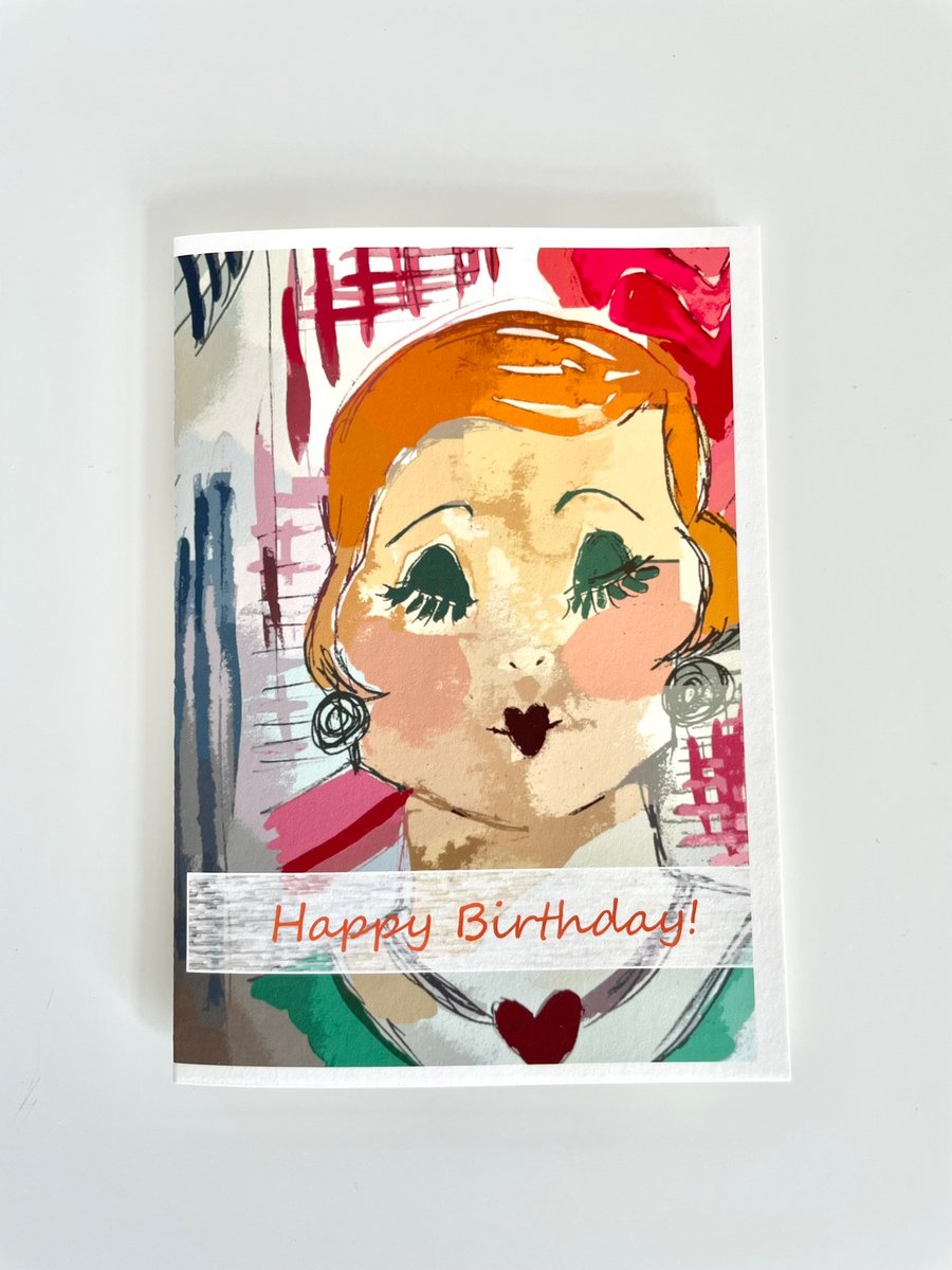 Mabel - Fashion birthday card