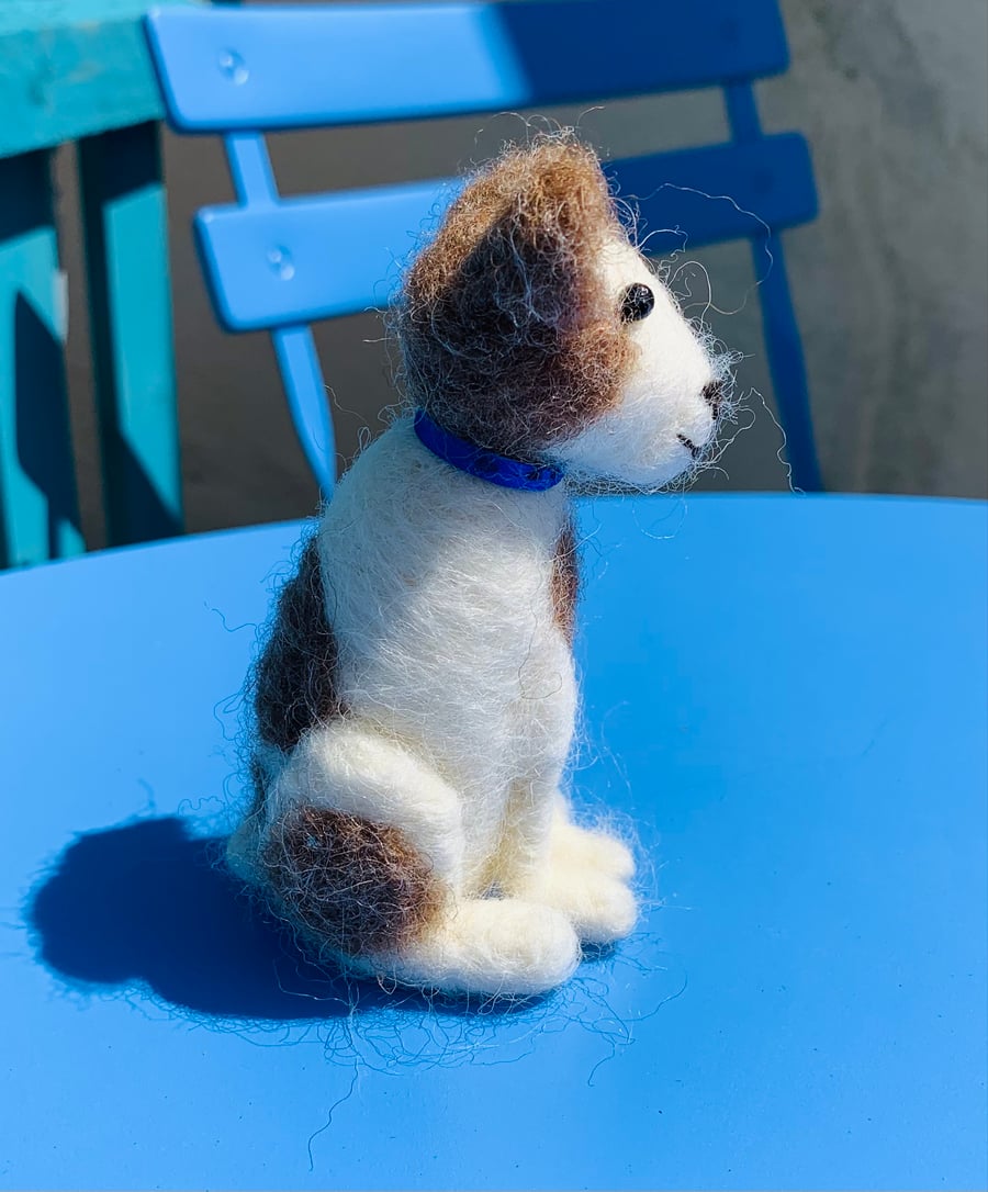 Harry needlefelted Jack Russell