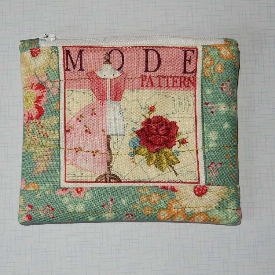 Coin purse pretty dress and rose