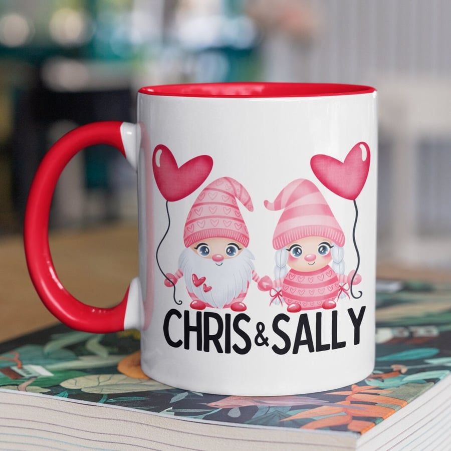 Personalised Couples Name Anniversary Valentines Mug Custom His Hers Couple Mug 