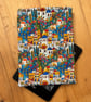 Mediterranean Village Style Quilted Fabric Kindle Sleeve For 6" Paperwhite