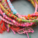 Arty Dreads for Long Hair (mainly pinks, greens & turquoise)
