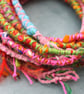 Arty Dreads for Long Hair (mainly pinks, greens & turquoise)