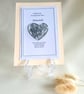 Personalised Pocket Heart - Sending You Strength & Hugs Gift - Resin Heart