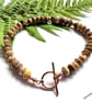 Picture Jasper Men's Copper Bracelet 