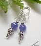 Designer AAA 5.65ct Tanzanite Sterling Silver Earrings  - Image 4