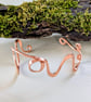 Swirly Copper Cuff Made in an Art Nouveau Style - Image 3