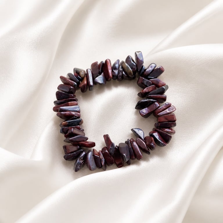 ed Tiger's Eye Nugget Stretch Bracelet - Handmade Gemstone Jewellery