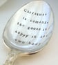 Tablespoon, Christmas is coming, handstamped serving spoon - Image 1