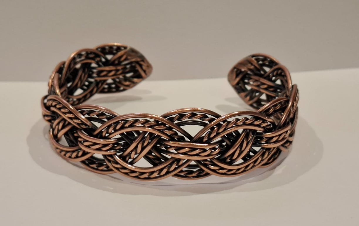 Heavy bold copper bracelet