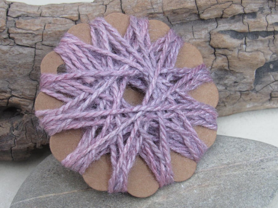 10m Natural Alkanet Dye Thick Tussah Silk Embroidery Thread