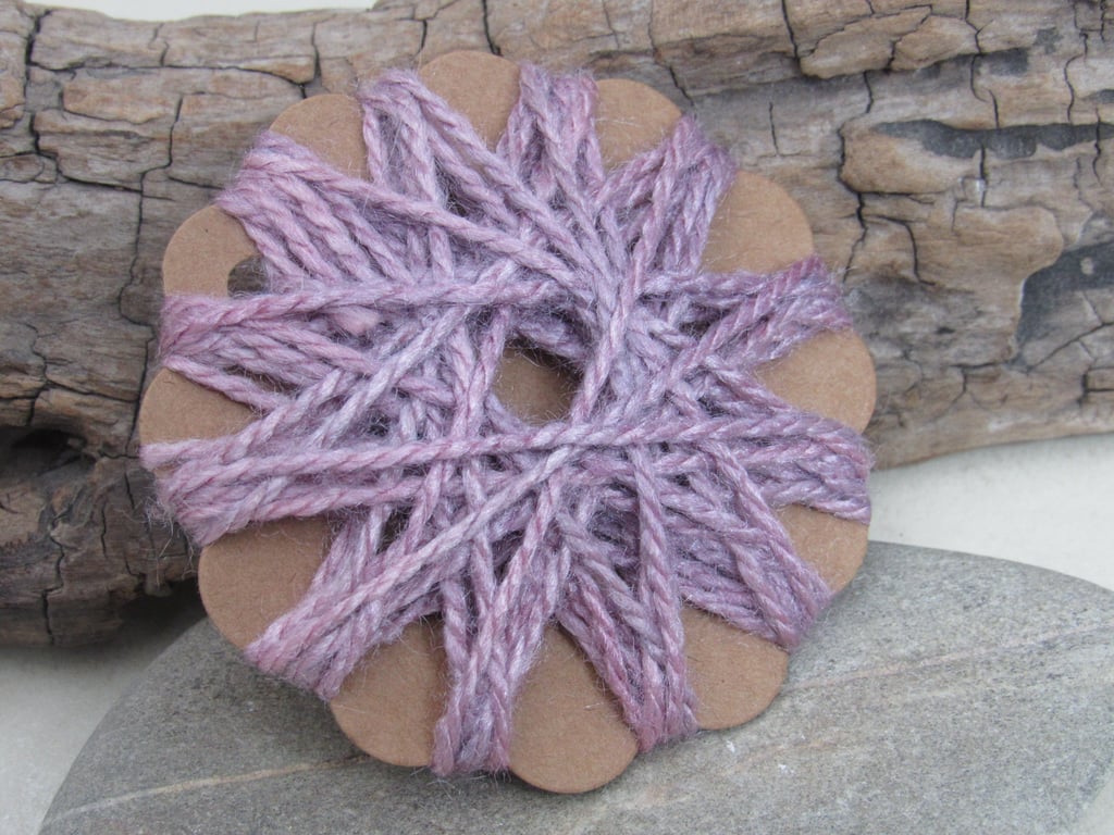 10m Natural Alkanet Dye Thick Tussah Silk Embroidery Thread