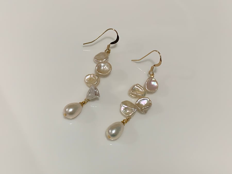 Enchanting Elegance: Baroque Pearl Earrings Hooks