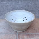 Berry bowl or colander hand thrown stoneware pottery ceramic handmade drainer 