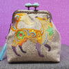 Flower power fox design purse