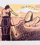 Stiperstones print, Lino print, Shropshire landscape, A3 print, unframed print - Image 3