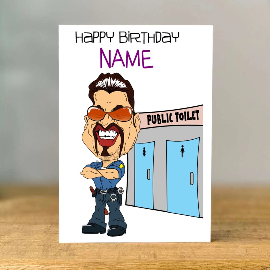 Personalised George Birthday Card, mum, dad, grandad, gran, son, daughter,