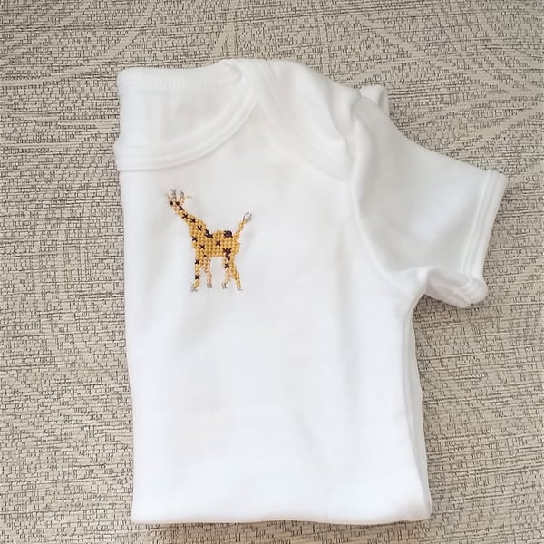 Babyhug Half Sleeves Front Open Vest Giraffe Print - Grey Green