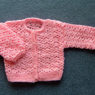 Baby girl's crocheted cardigan (ref 077) - Folksy