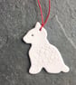 Scandi Porcelain Kitty Cat hygge decoration, white, The Porcelain Menagerie - Image 1