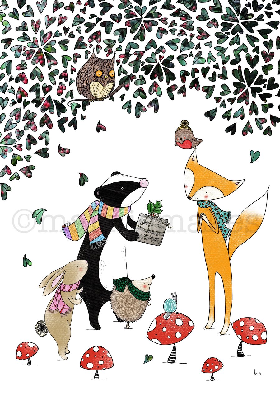 A Gift For Mr Fox - A4 Giclee Print