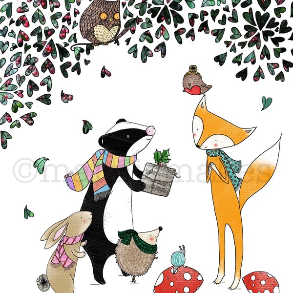 A Gift For Mr Fox - A4 Giclee Print