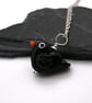 glass blackbird pendant necklace - Image 2