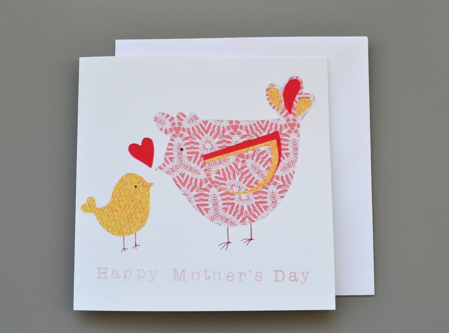 Hen and Chick Mother's Day Card
