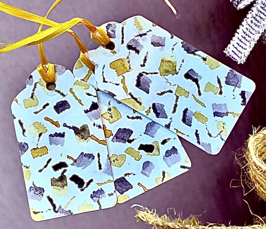 Playful hand painted gift tags (set of 3)