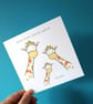 And then there were 3 card, new baby card, now there's three, new born card - Image 2