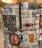 Jules Verne Hot Air Balloon Fabric Quilted Box Shape Wash Bag - Image 3