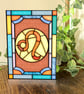 Stained Glass Effect Zodiac Cards - Image 3