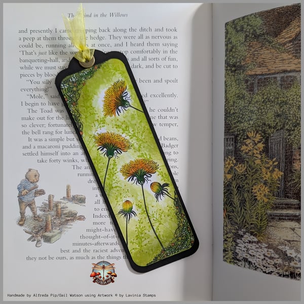 English Country Garden Themed Bookmark