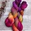 Hand dyed knitting yarn DK 100g Kent Romney Pepper Spice