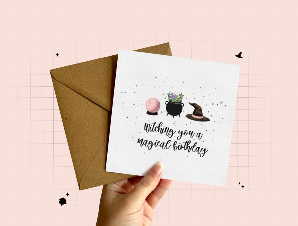 Witch Birthday Card, Witchy Greeting Card, Gifts For Witches, Pagan Birthday.