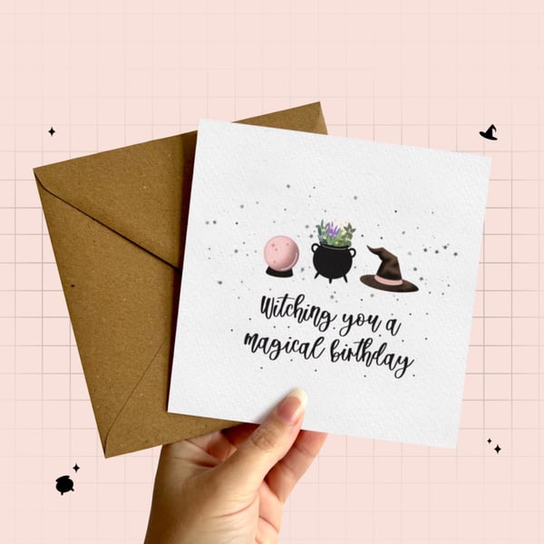 Witch Birthday Card, Witchy Greeting Card, Gifts For Witches, Pagan Birthday.