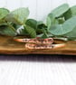 Bangle, Copper Rustic Night Sky Pattern Overlap Style. Size 20cms - Image 4