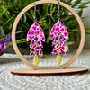 Mosaic Flower Petal Drop Earrings - Perfectly Imperfect