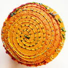 Buttons 1 inch button Hand Dyed Silks and Cottons Free Machine Embroidery Button