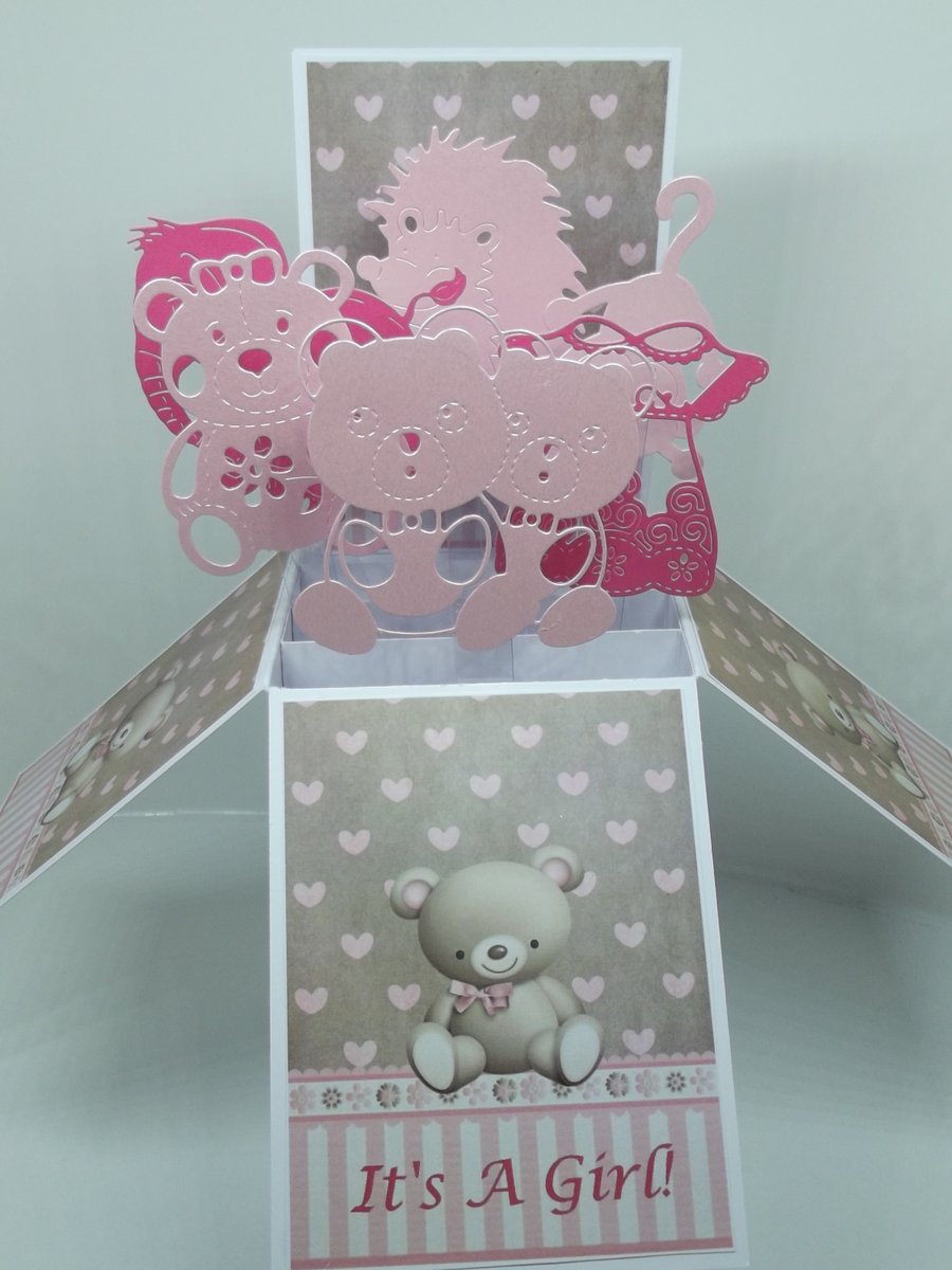 New Baby Card For A Girl