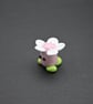 pink glass flower head figure - Image 3