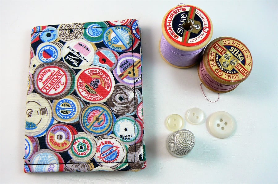 Needle case ( Cotton reel print )