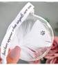 Pet Memorial Round Feather Bauble, Paw Print Round Glass Christmas Ornament, Pet - Image 10